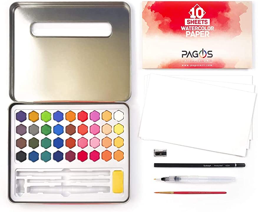 Watercolor Dual Brush Pens 80 Pieces Set – Pagos Art