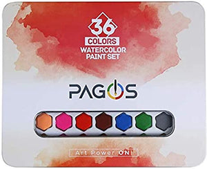 Watercolor Paint Set (36 Colors, 12 ml Tubes, 0.4 oz.) - Chalkola Art Supply