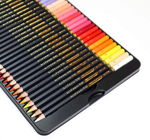 Set of 72 Watercolor Pencil in Tin Box - China Color Pencil